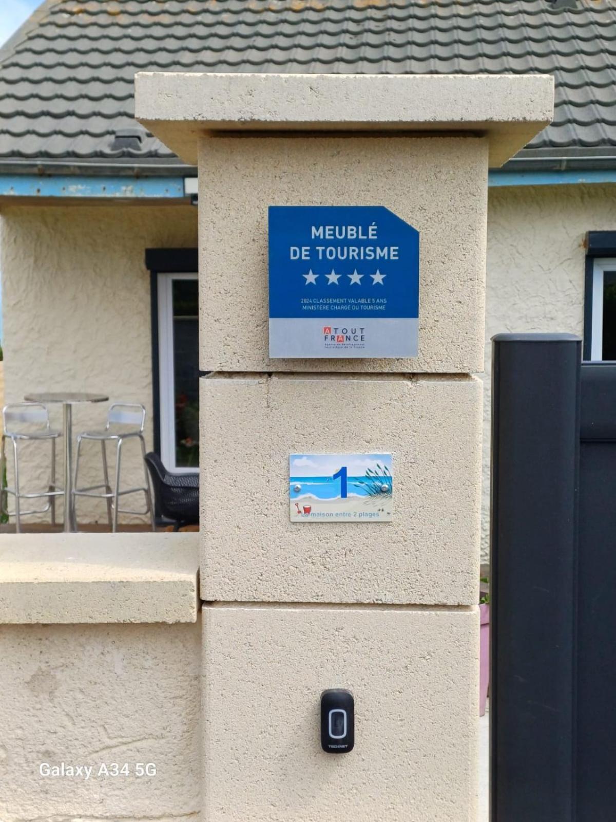 La Maison Entre Deux Plages,Vue Sur Mer Classee 4 Etoiles Criel-sur-Mer Rum bild